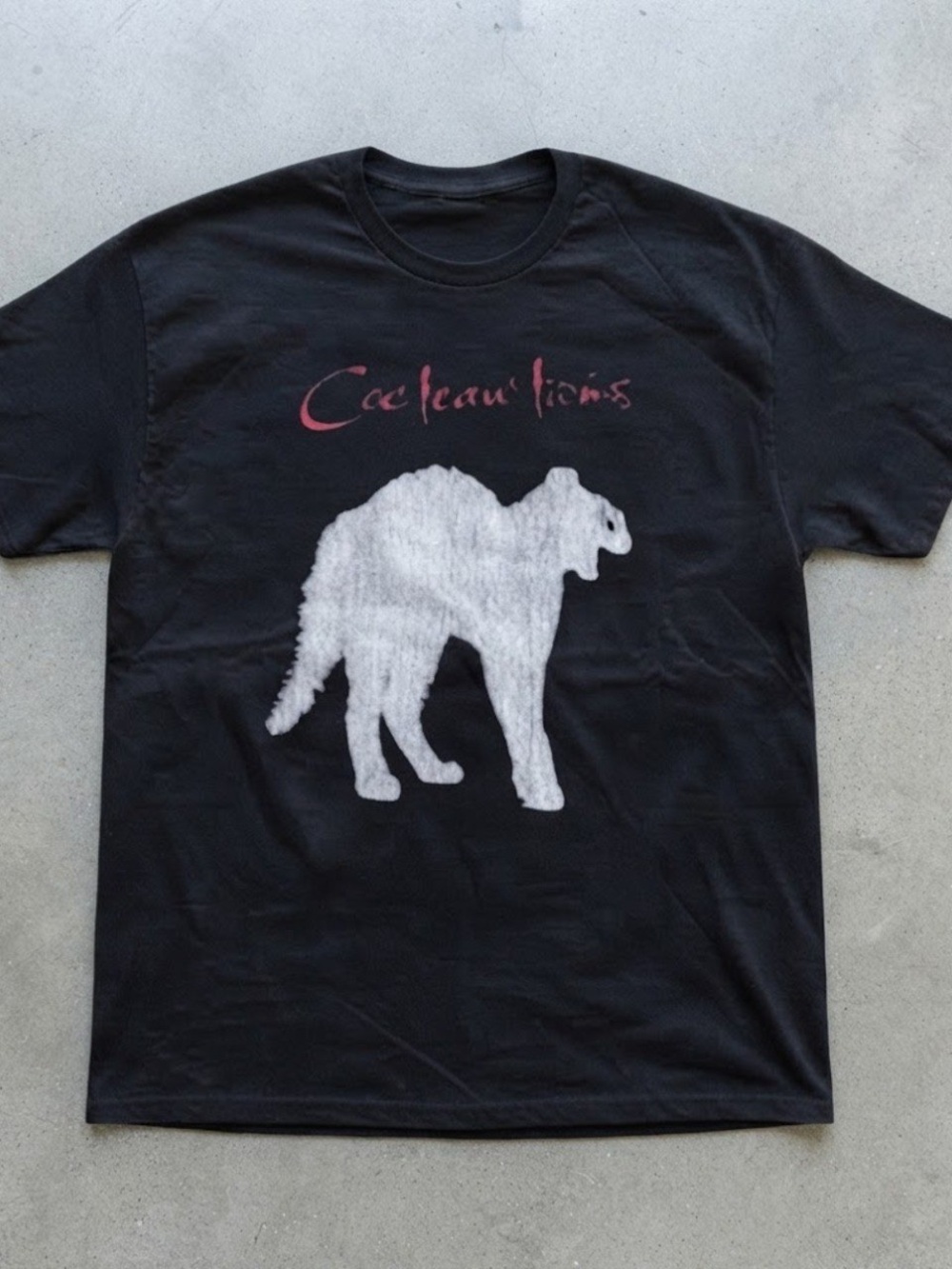 Cocteau Twins Black Cat Graphic Cotton Gildan T-shirt